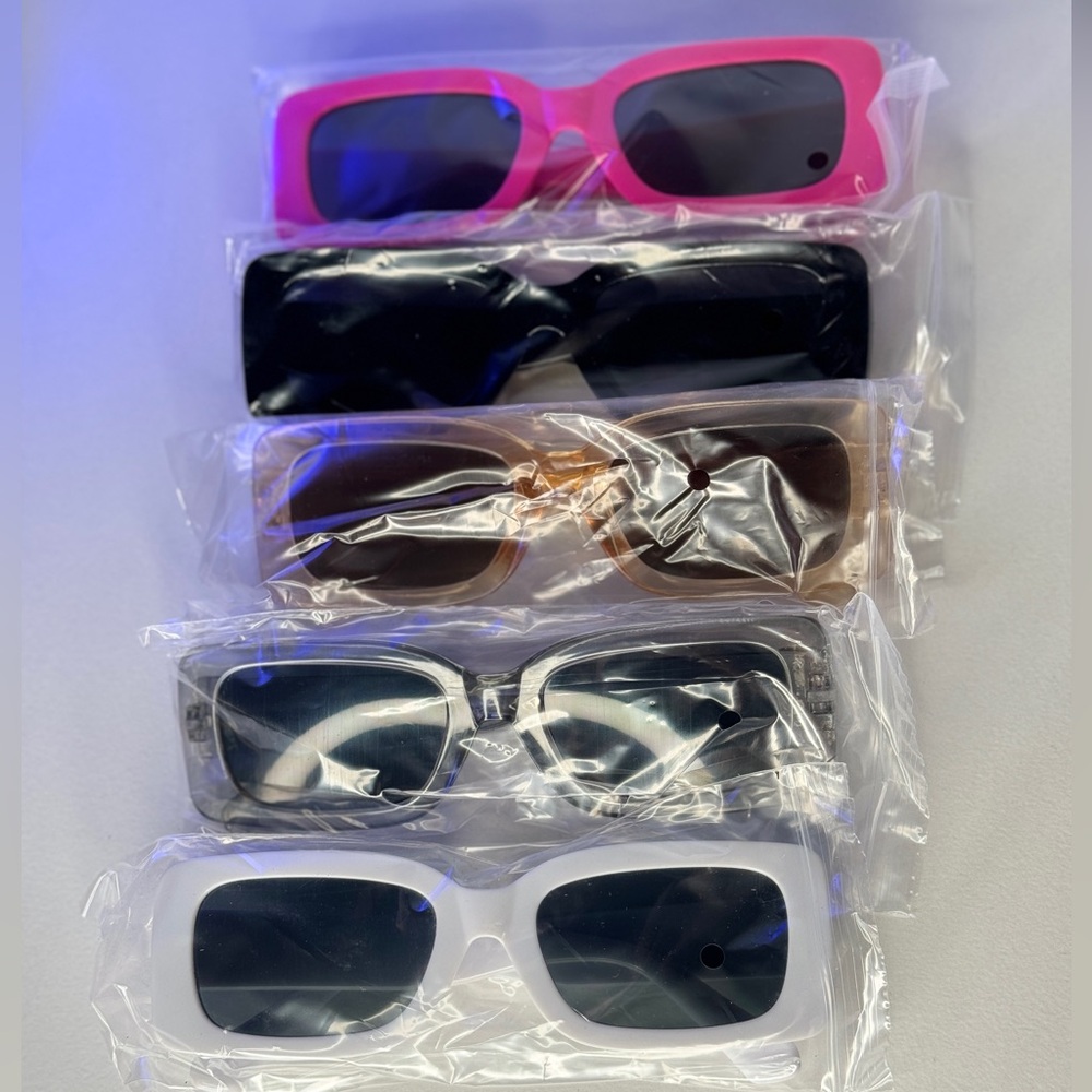 Rectangular sunglasses for women and men